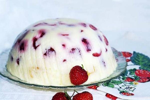 Творожное суфле с ягодами