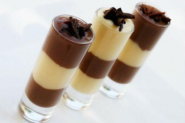 Ванильно шоколадный творожный десерт 3