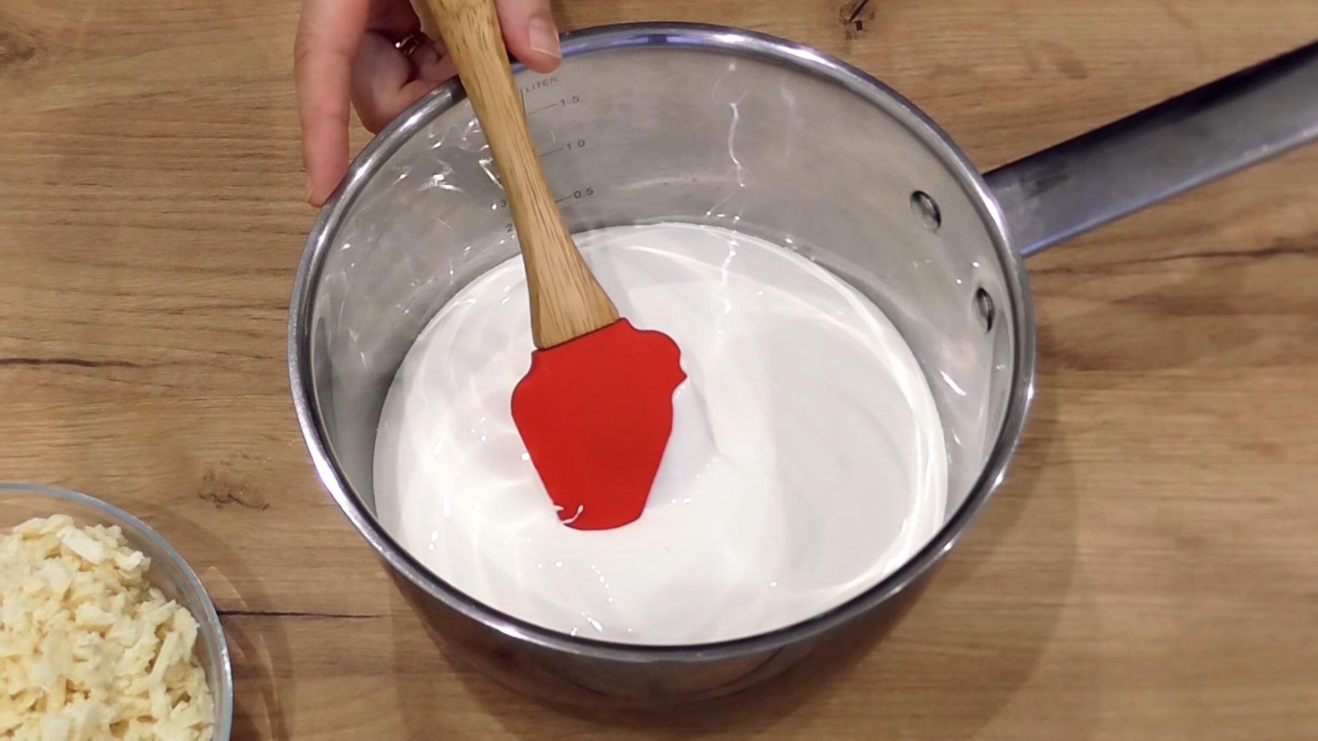 Рецепт - Густой крем с маскарпоне для выравнивания торта - шаг 2