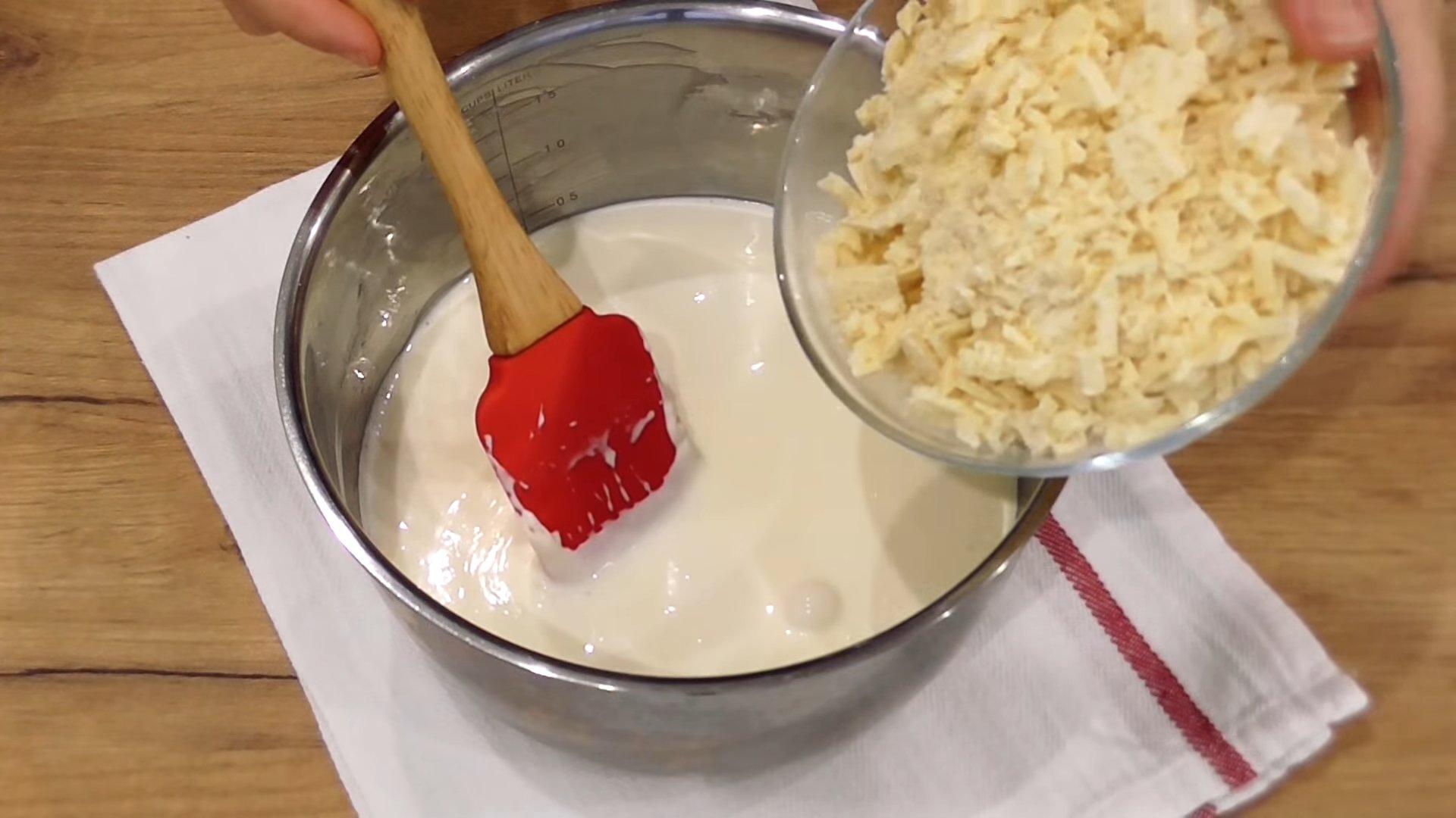 Рецепт - Густой крем с маскарпоне для выравнивания торта - шаг 3