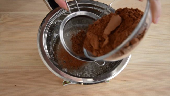 Шоколадный ганаш из какао-порошка