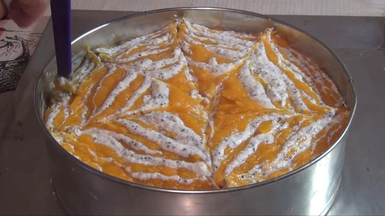 Рецепт - Творожно-тыквенный пирог с маком - шаг 6