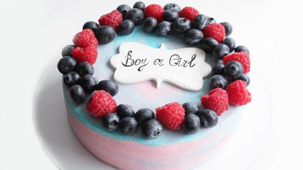 Торт на гендер-пати (мальчик или девочка) - фото 22