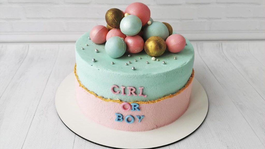 Торт на гендер-пати (мальчик или девочка) - фото 27