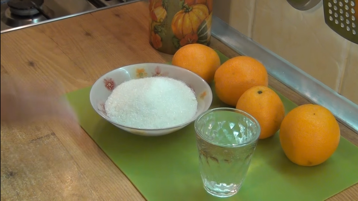 Рецепт - Апельсиновые дольки в сахаре - Шаг 1