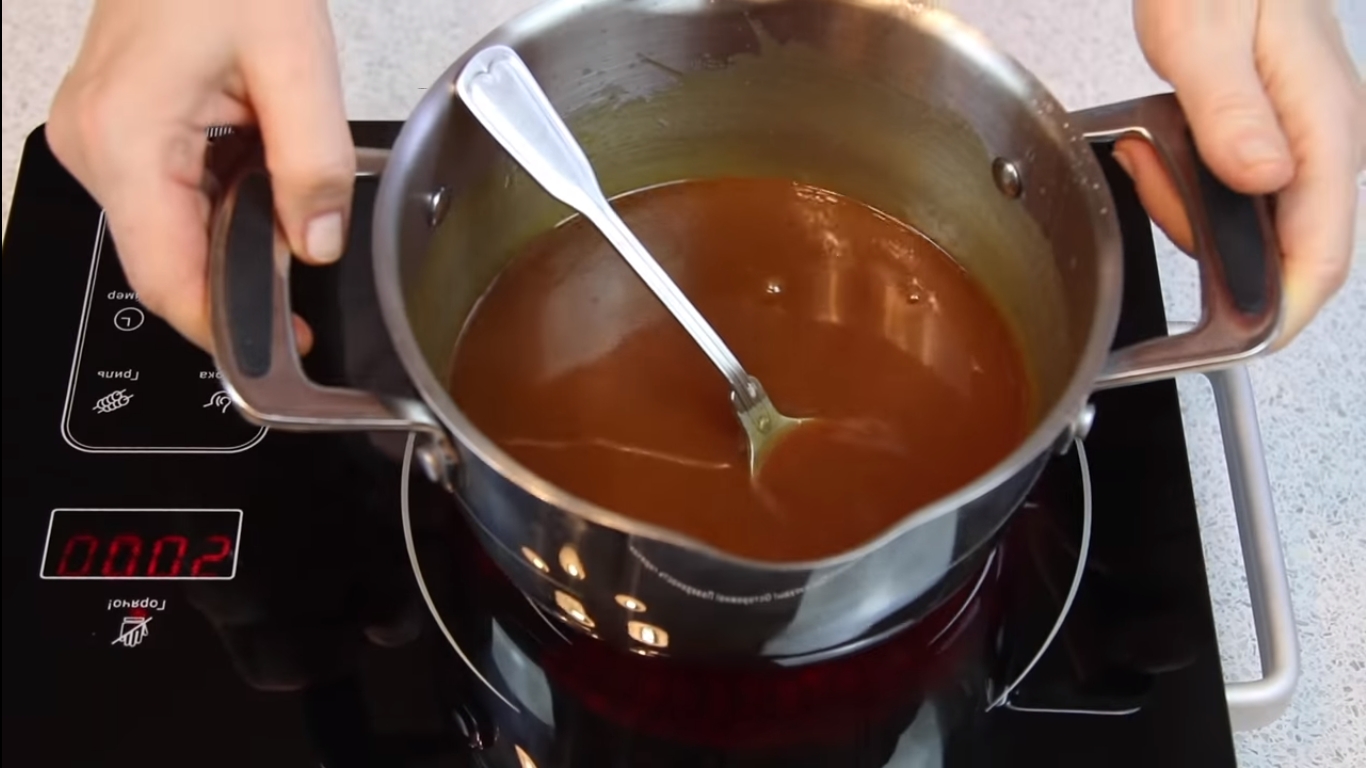 Рецепт - Соленая карамель для торта «Сникерс» - Шаг 8