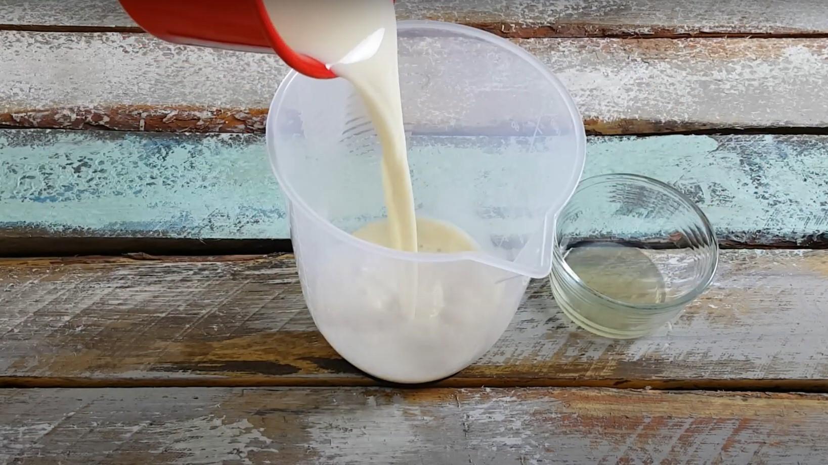 Рецепт - Воздушный бисквит на молоке без яиц - Шаг 1