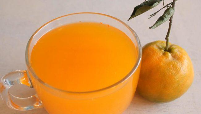 Рецепт апельсинового сорбета в мороженице - шаг 1