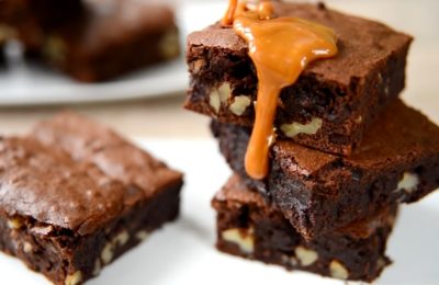 Шоколадный Брауни с грецкими орехами - фото