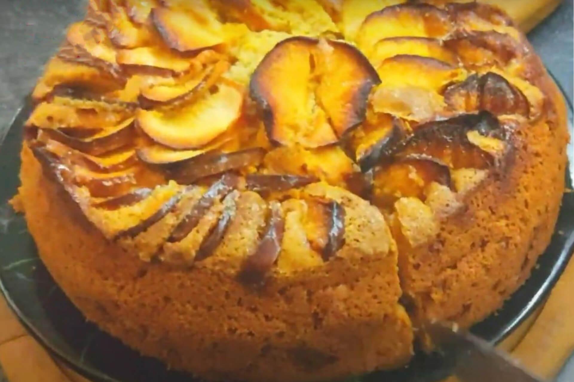 Пирог с яблоками на кефире в духовке рецепт фото пошагово и видео