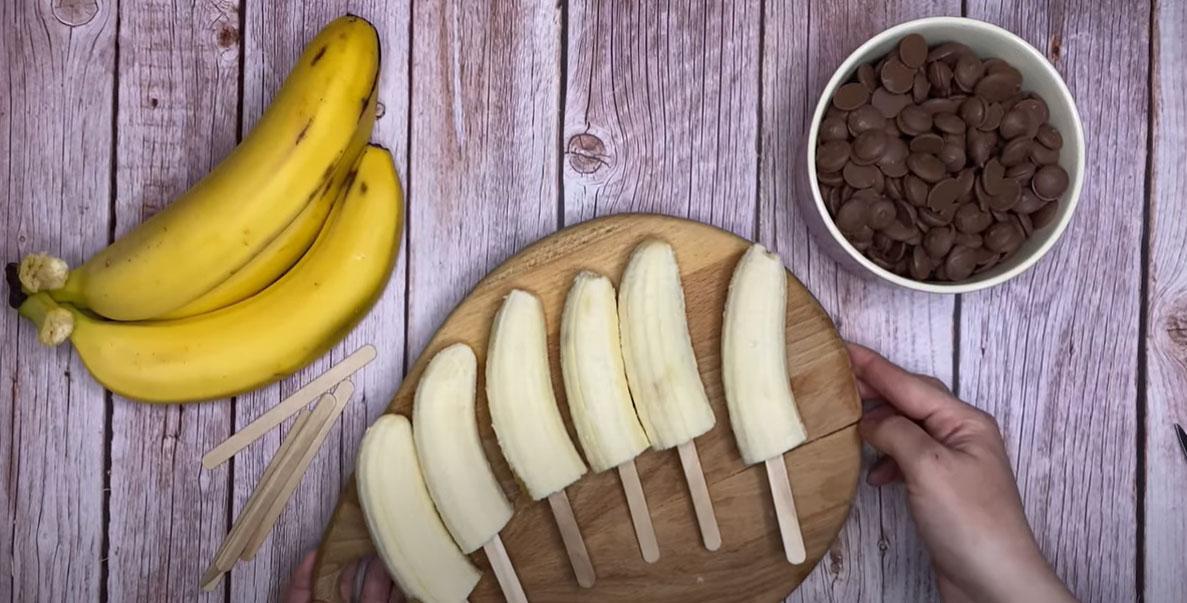 Пошаговое приготовление десерта "банан в шоколаде" - шаг 3