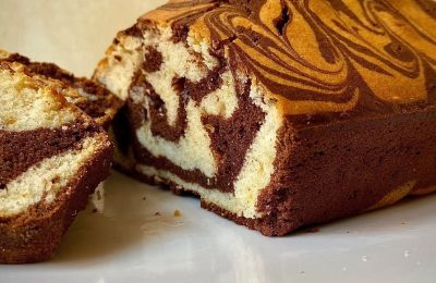 Мраморный кекс - простой пошаговый рецепт