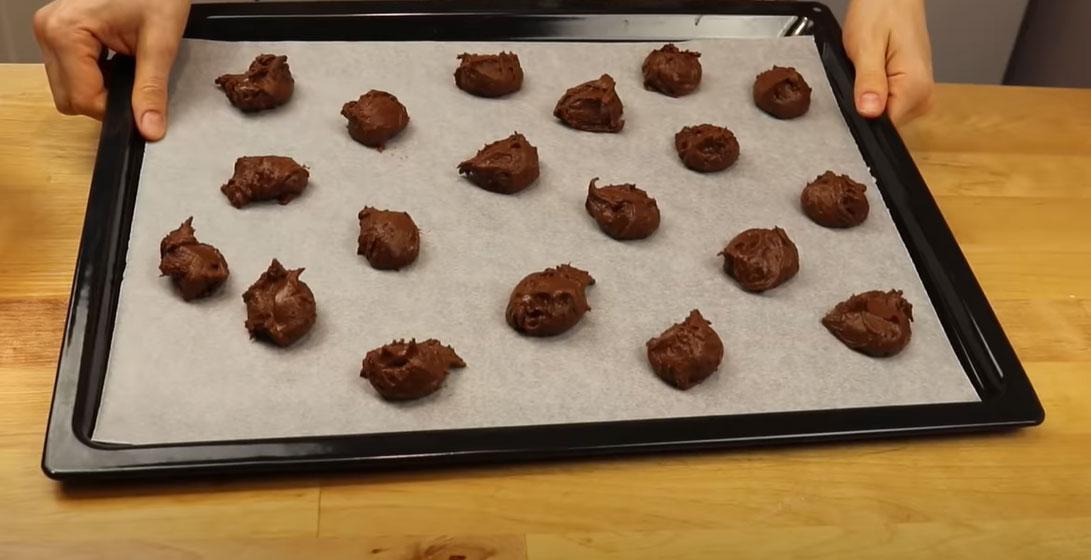 Пошаговый рецепт приготовления печенья "Брауни" - шаг 9