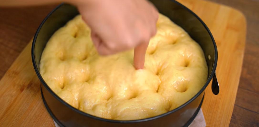 Пошаговый рецепт приготовления сахарного пирога со сливками - шаг 11
