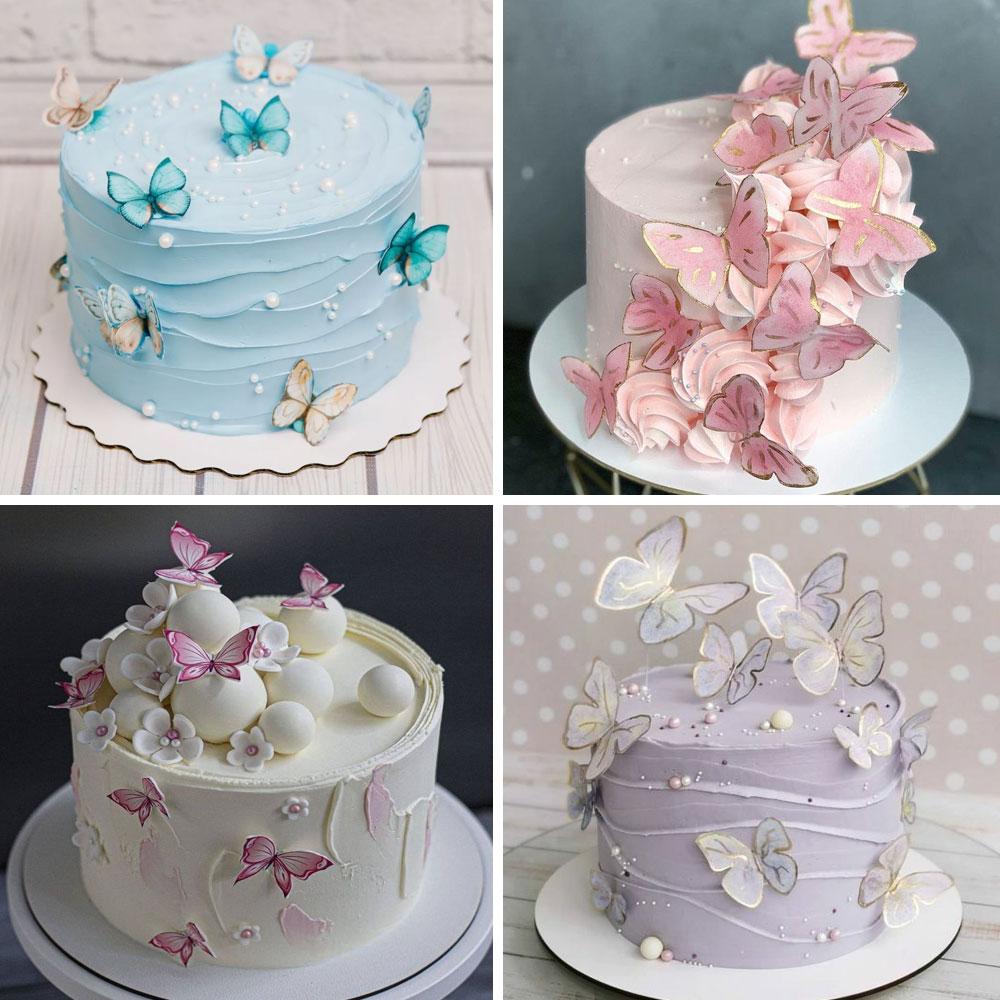 Торт с бабочками для девочки на день рождения