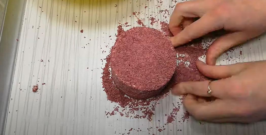 Как сделать сухой велюр на торт - шаг 3