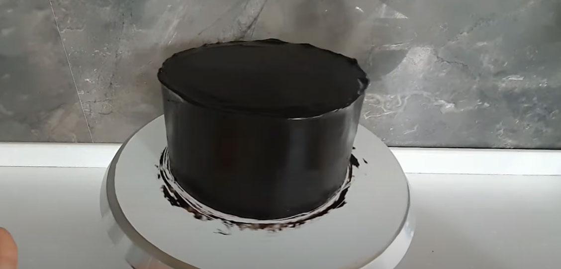 Готовим черное покрытие на торт без красителя - шаг 4