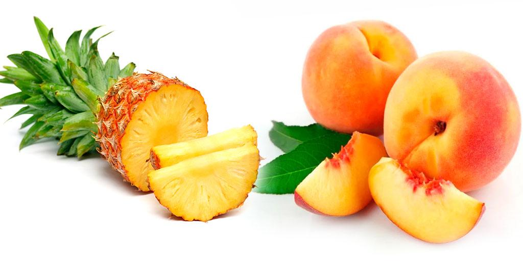 Сочетание вкусов персик + ананас