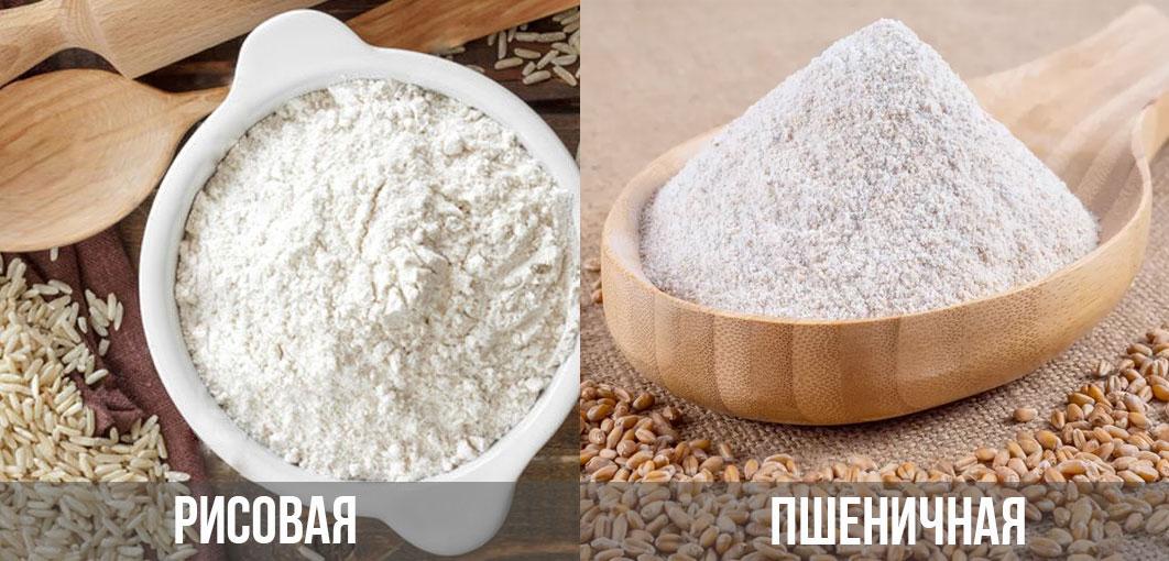 Можно ли заменить рисовую муку пшеничной